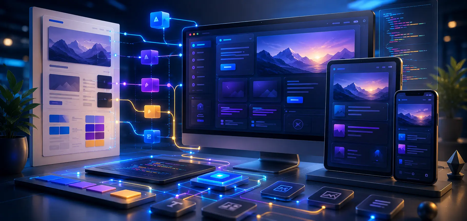 Transformation d’une maquette en interface React responsive