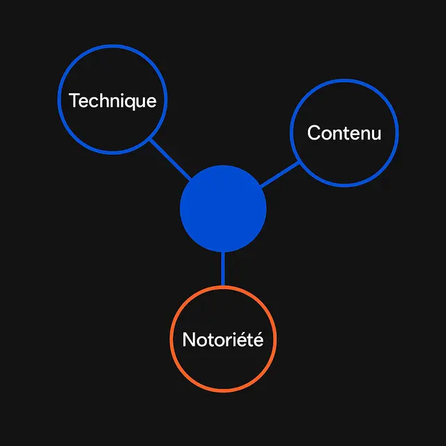 Illustration des composantes du SEO