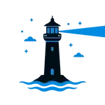 Un phare dans la mer
