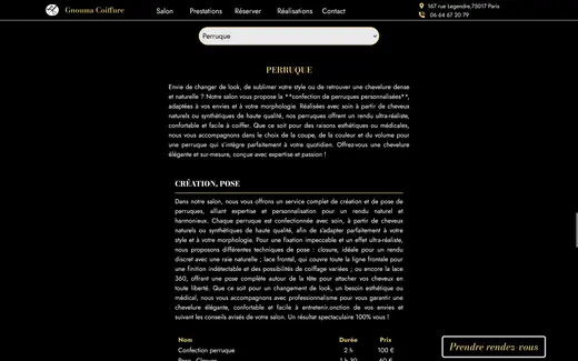 Gnouma Coiffure - Sélection des coiffures