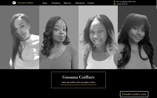 Gnouma Coiffure - section supérieure
